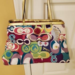 COACH HANDBAG - MULTI COLOR POP D1282-f19439